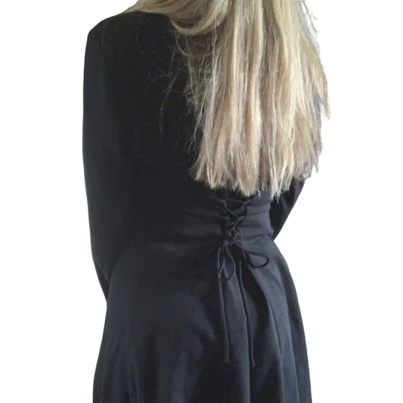 Black Blazer Dress Size 9 Smart Set 99s Retro - Picture 2 of 13